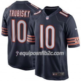 Camiseta Hombre NFL Chicago Bears Mitchell Trubisky 10 Nike Navy